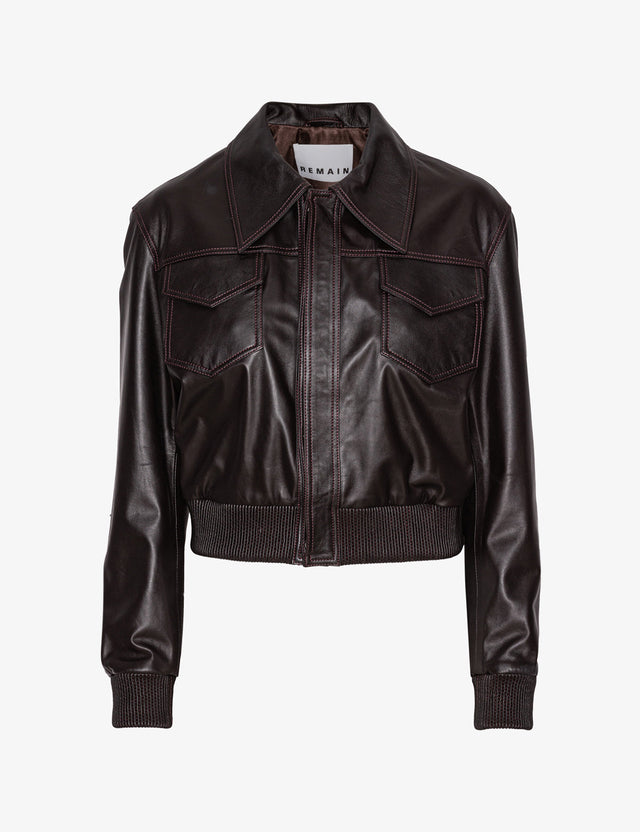 REMAIN Birger Christensen - Small Leather Jacket