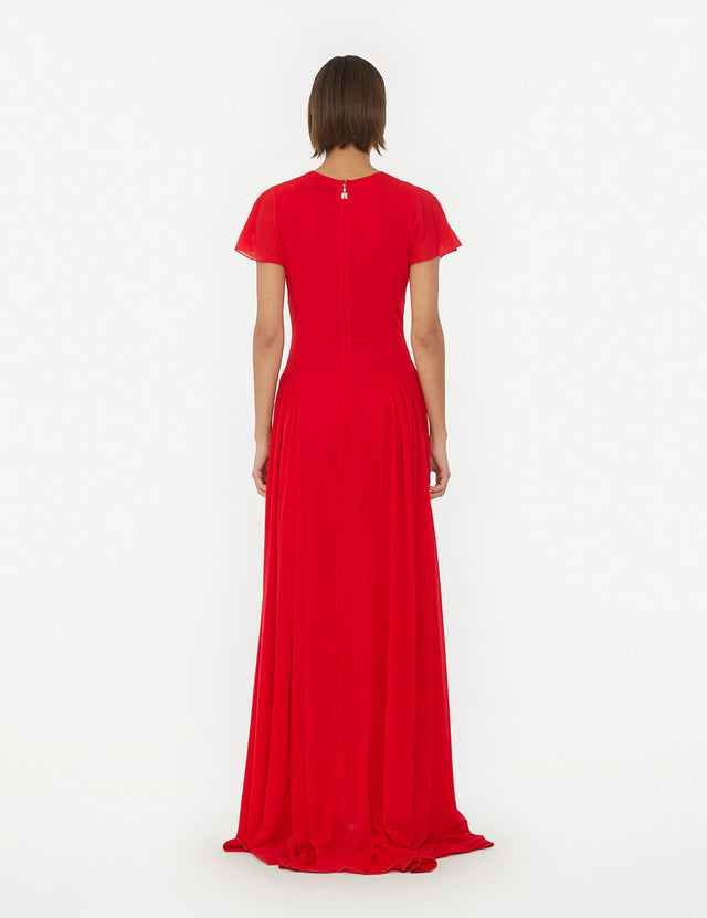 ROTATE Birger Christensen - Maxi V-Neck Dress