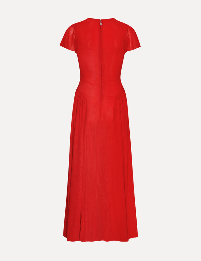 ROTATE Birger Christensen - Maxi V-Neck Dress