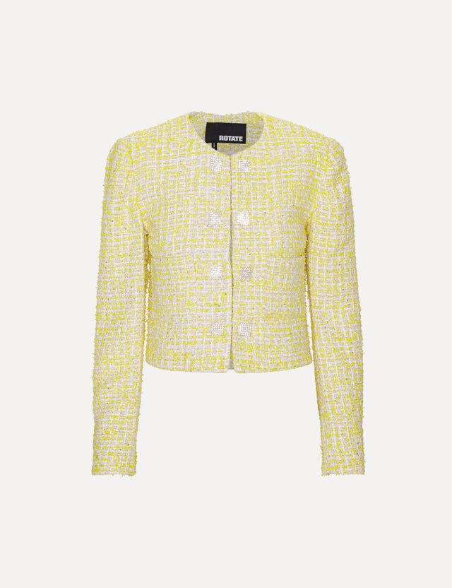ROTATE Birger Christensen - Boucle Cropped Jacket