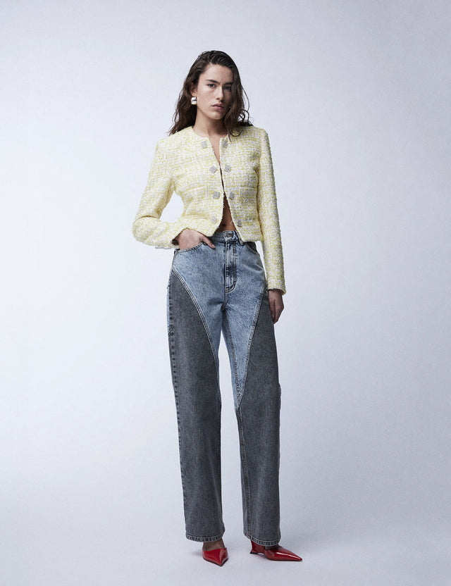 ROTATE Birger Christensen - Boucle Cropped Jacket