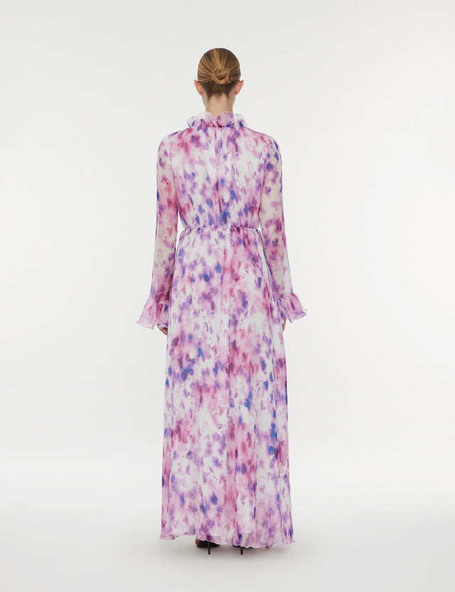 ROTATE Birger Christensen - Chiffon Maxi Flowy Dress