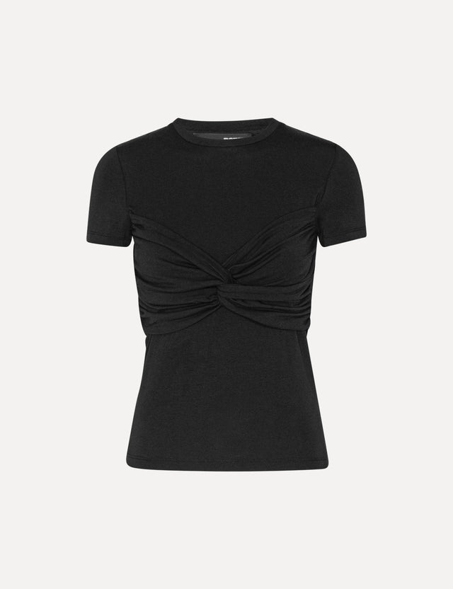 ROTATE Birger Christensen - Fitted Twisted T-Shirt