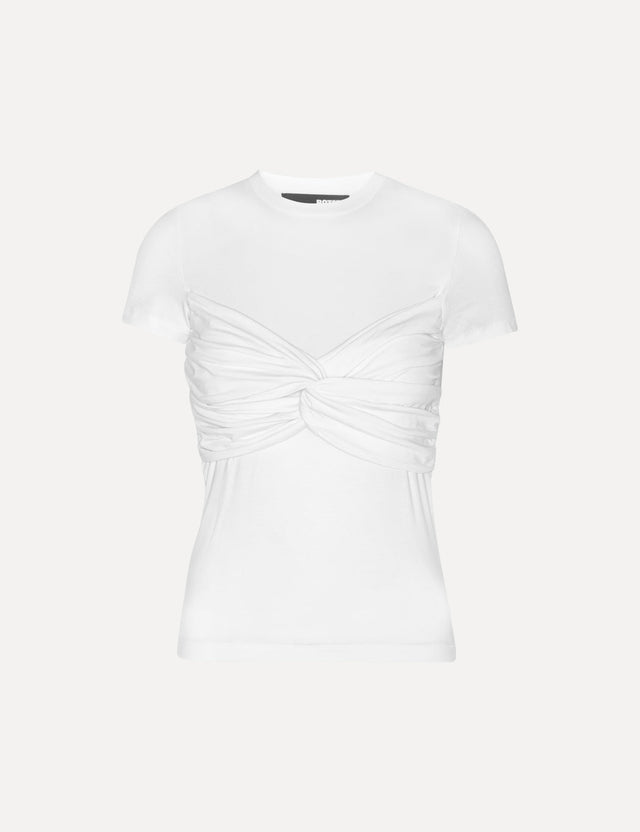 ROTATE Birger Christensen - Fitted Twisted T-shirt