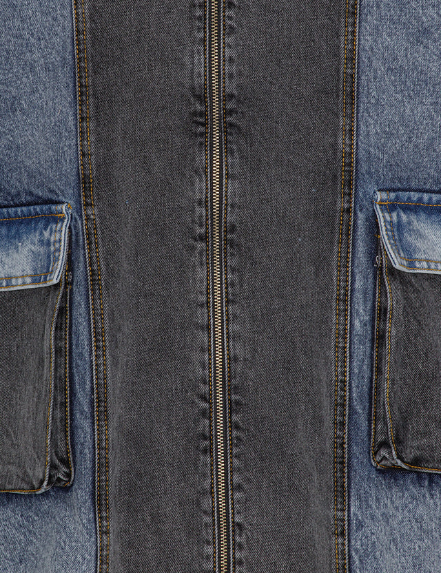 ROTATE Birger Christensen - Oversized Patchwork Jacket