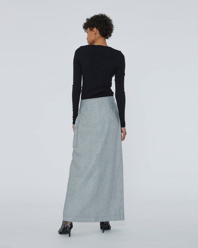 REMAIN Birger Christensen - Maxi Wrap Skirt