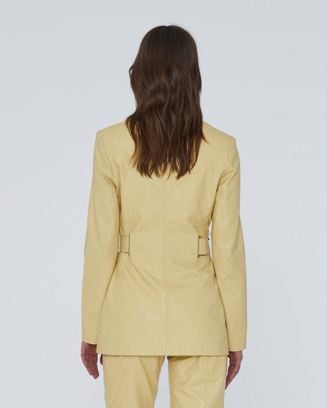 REMAIN Birger Christensen - Slim Leather Blazer