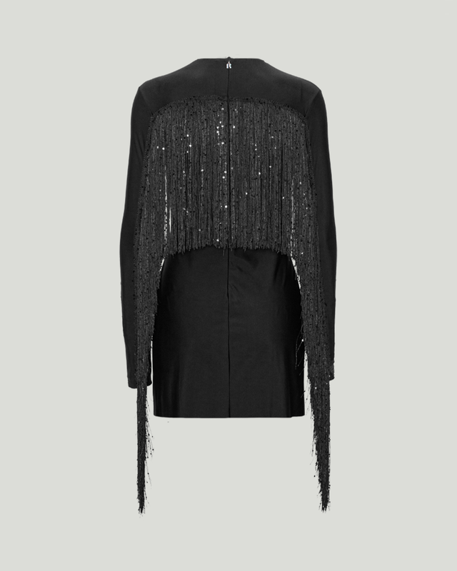 ROTATE Birger Christensen - Sequin Fringe Mini Dress