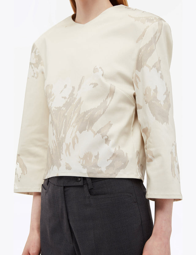 REMAIN Birger Christensen - Floral Cropped Top