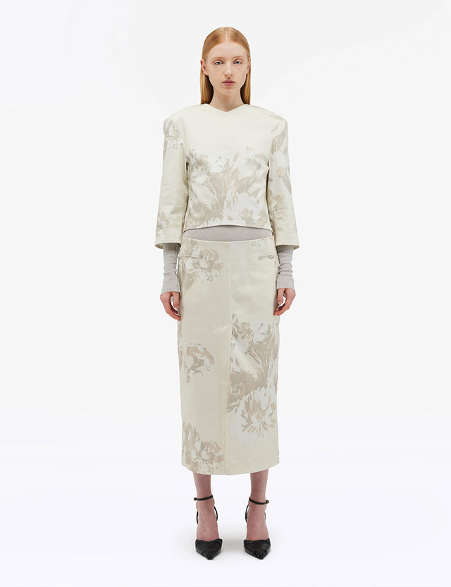 REMAIN Birger Christensen - Floral Midi Skirt