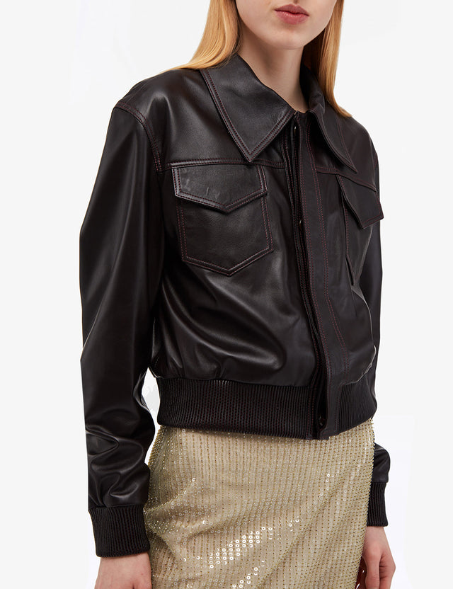 REMAIN Birger Christensen - Small Leather Jacket