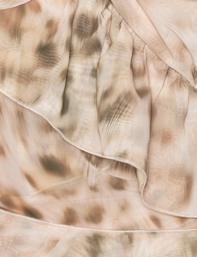 ROTATE Birger Christensen - Chiffon Frill Wrap Top