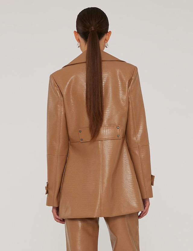 ROTATE Birger Christensen - Textured Fitted Jacket