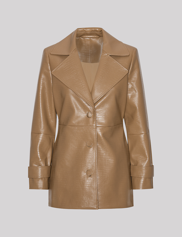 ROTATE Birger Christensen - Textured Fitted Jacket