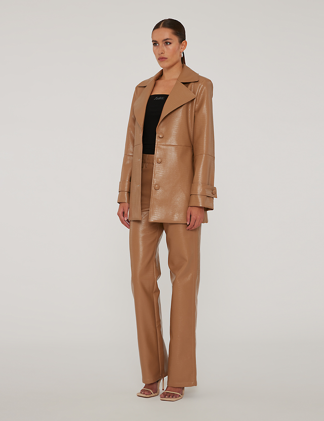 ROTATE Birger Christensen - Textured Straight Pants