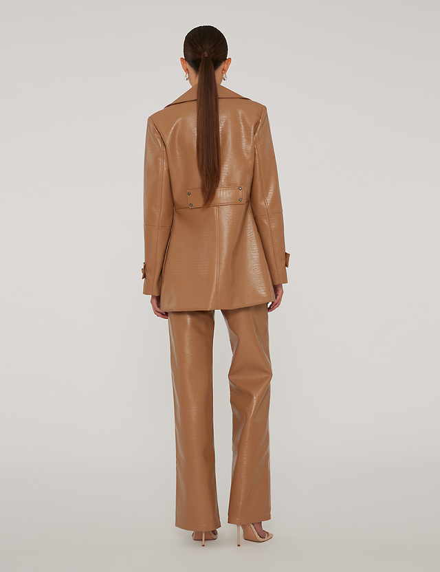 ROTATE Birger Christensen - Textured Straight Pants